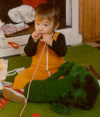 Me (age one) and my old broccoli.